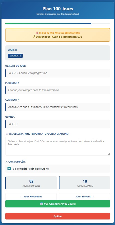 Journée type en phase Diagnostic